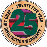 25 year warranty logo