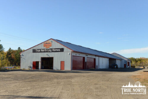 The True North Log & Timber Homes Factory, where all our log homes are cut with our precision technology.