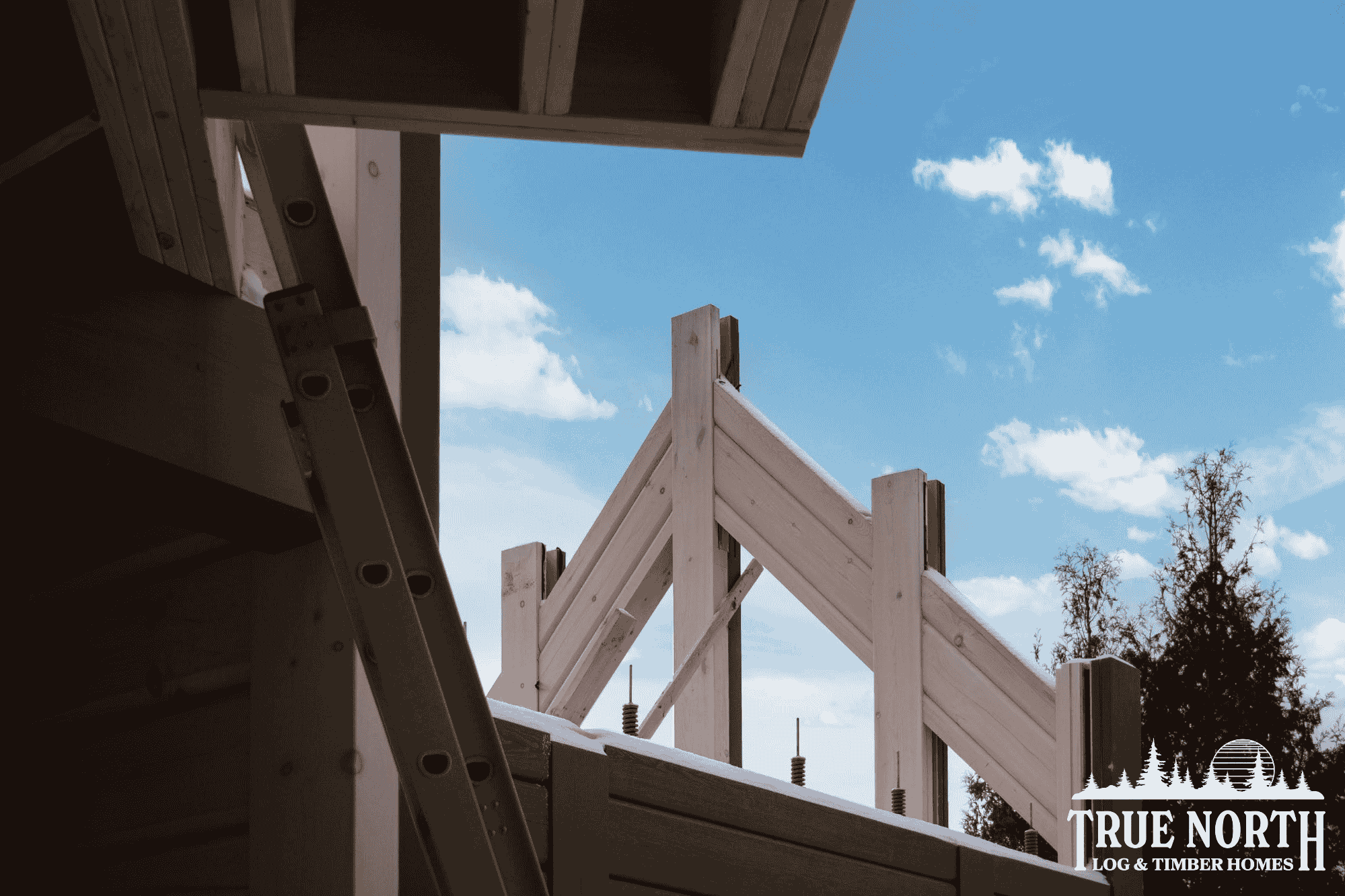 True North’s patented LogLock® Compression System is the key to True North’s low-maintenance log homes.